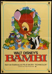 9g412 BAMBI German R80s Walt Disney cartoon deer classic, different art!