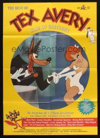 9g415 BEST OF TEX AVERY German '80s the Wolf leers at Red Hot Riding Hood, Droopy!