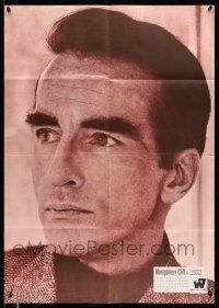 9g462 DEFECTOR German '66 cool different huge close-up image of Montgomery Clift!