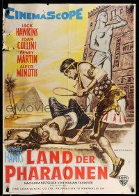 9g515 LAND OF THE PHARAOHS German '55 sexy Egyptian Joan Collins, Howard Hawks!