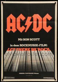 9g520 LET THERE BE ROCK German '82 AC/DC, Angus Young, Bon Scott, heavy metal, cool concert!