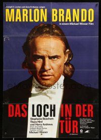 9g542 NIGHTCOMERS German '72 close-up of creepy Marlon Brando, Michael Winner English horror!