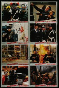 9g715 POLICE ACADEMY 2 German LC poster '85 Steve Guttenberg, Bubba Smith, great cast images!