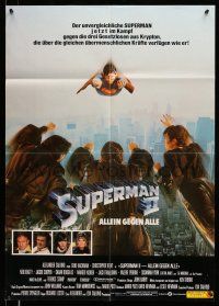 9g595 SUPERMAN II German '81 Christopher Reeve, Terence Stamp, great image of villains!