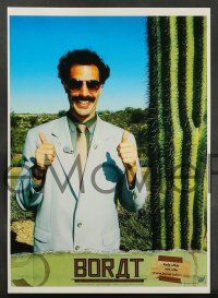 9g978 BORAT 6 French LCs '06 different wacky images from Sacha Baron Cohen mockumentary!