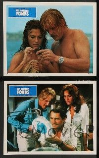 9g828 DEEP 12 French LCs '77 Robert Shaw, super sexy Jacqueline Bisset, Nick Nolte, scuba divers!