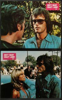 9g913 DIRTY MARY CRAZY LARRY 8 French LCs '74 Peter Fonda, Vic Morrow & sexy Susan George!