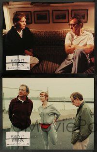 9g932 HUSBANDS & WIVES 8 French LCs '92 Woody Allen, Mia Farrow, Liam Neeson!