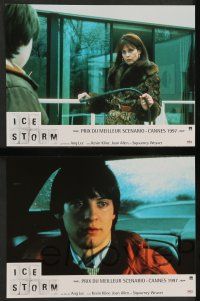 9g878 ICE STORM 10 French LCs '97 directed by Ang Lee, Kevin Kline, Joan Allen, Sigourney Weaver