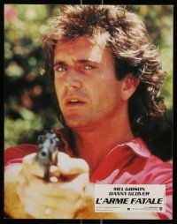 9g838 LETHAL WEAPON 12 French LCs '87 great close image of cop partners Mel Gibson & Danny Glover!