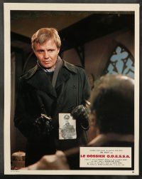 9g802 ODESSA FILE 16 French LCs '74 great images of Jon Voight, Maximilian Schell, spy thriller!