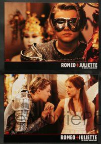 9g845 ROMEO & JULIET 12 French LCs '96 Baz Luhrmann, Leonardo DiCaprio, Claire Danes!