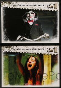 9g946 SAW II 8 French LCs '05 Darren Lynn Bousman, Tobin Bell, yes, there will be blood!
