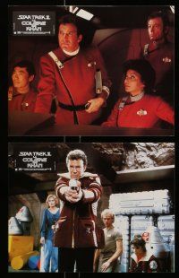 9g988 STAR TREK II 6 French LCs '82 The Wrath of Khan, Leonard Nimoy, William Shatner, sci-fi!