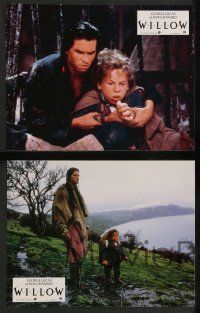 9g971 WILLOW 8 French LCs '88 Ron Howard directed, art of Kilmer, Warwick Davis & Joanne Whalley!