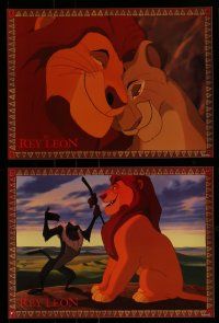 9g705 LION KING 11 Spanish LCs '94 classic Disney cartoon set in Africa, great different images!