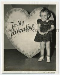 9h116 BABY SANDY 8x10 still '40 celebrating Valentine's Day after her first year of making movies!