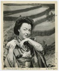 9h136 BEHIND THE RISING SUN 8.25x10 still '43 great portrait of Margo in yellowface makeup!
