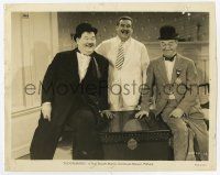 9h159 BLOCK-HEADS 8x10 still '38 screwballs Stan Laurel & Oliver Hardy laughing with Billy Gilbert!