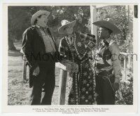 9h189 BUCK BENNY RIDES AGAIN 8x10 still '40 cowboys Jack Benny & Andy Devine laugh at Rochster!