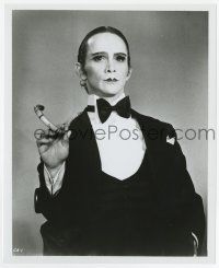 9h194 CABARET 8.25x10 still '72 best portrait of Joel Grey in tuxedo & full makeup with cane!
