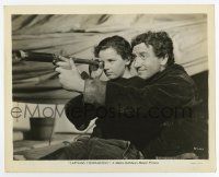 9h203 CAPTAINS COURAGEOUS 8x10.25 still '37 Spencer Tracy helps Freddie Bartholomew with spyglass!