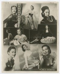 9h206 CAROL BREWSTER 8x10 publicity still '50s great photos with resume on the back!