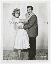 9h244 COME SEPTEMBER 8x10 still '61 full-length romantic portrait of Sandra Dee & Bobby Darin!