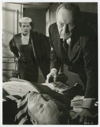 9h281 DEATH OF A SCOUNDREL 7.25x9.5 still '56 Yvonne De Carlo & butler find George Sanders dead!