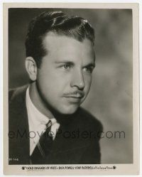 9h399 GOLD DIGGERS OF 1937 8x10.25 still '36 great head & shoulders portrait of Dick Powell!