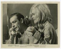 9h402 GOLDFINGER 8x10.25 still '64 barechested Sean Connery as James Bond with sexy Shirley Eaton!