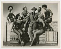 9h421 GUYS & DOLLS 8x10 still '55 great image of Marlon Brando surrounded by sexy dancers!