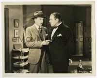 9h431 HAWK'S NEST deluxe 8x10 still '28 Milton Sills tells Montagu Love he is in bad w/ the police!