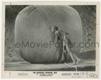 9h475 INCREDIBLE SHRINKING MAN 8x10.25 still '57 special effects c/u of tiny man & giant yarn ball!