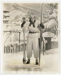 9h492 JANE WYMAN 8.25x10 still '39 wearing a white ski suit in the High Sierras, Kid From Kokomo!