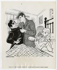 9h524 KISS THE BLOOD OFF MY HANDS 8.25x10 still '48 art of Burt Lancaster & Joan Fontaine by Moore!