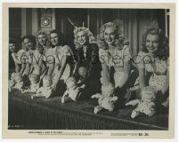 9h531 LADIES OF THE CHORUS 8x10.25 still R52 Marilyn Monroe & six sexy girls with dolls on stage!