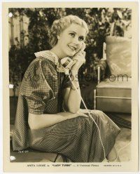 9h537 LADY TUBBS 8.25x10.25 still '35 great close up of pretty Anita Louise talking on phone!
