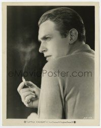 9h558 LITTLE CAESAR 8x10.25 still '30 great close up of Douglas Fairbanks Jr. with cigarette!