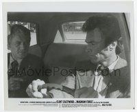 9h592 MAGNUM FORCE 8x9.75 still '73 c/u of Holbrook holding gun on Clint Eastwood as Dirty Harry!