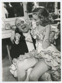 9h597 MAN WHO CAME TO DINNER candid 7x9.5 still '42 Jimmy Durante & Carroll on set by Bert Six!