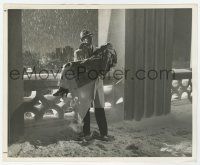9h627 MEET JOHN DOE 8.25x10 still '41 Gary Cooper carrying Barbara Stanwyck in snow by Elliott!