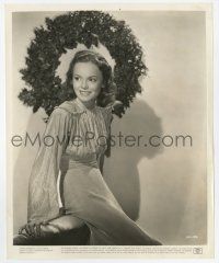 9h650 NANCY COLEMAN 8.25x10 still '42 wearing a pretty gown in preparation for Christmas!