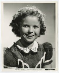 9h817 SHIRLEY TEMPLE 8.25x10 still '30s head & shoulders smiling portrait by Frank Powolny!