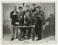 9h911 THING 8x10.25 still '51 Howard Hawks classic horror, best image of top cast with weapons!