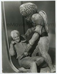 9h915 THIS ISLAND EARTH 6.75x9 still '55 Jeff Morrow is hurt badly by an alien attacker!