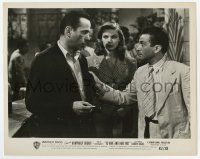 9h929 TO HAVE & HAVE NOT 8x10 still R52 man confronts Humphrey Bogart & sexy Lauren Bacall!