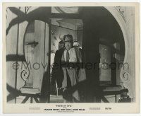 9h937 TOUCH OF EVIL 8.25x10 still '58 Orson Welles as bloated Police Chief Hank Quinlan in doorway!