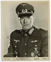 9h944 TWO-HEADED SPY 8.25x10 still '58 portrait of Jack Hawkins in Nazi uniform in World War II!