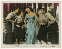 9h058 WITH A SONG IN MY HEART color 8x10.25 still '52 Susan Hayward performing on stage w/ others!